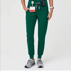 Figs Hunter Green Zamora Jogger Scrub Pants